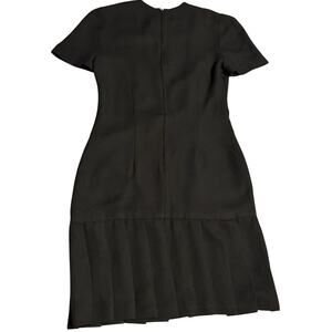 Vtg Ronnie Heller Classic Black Chic Plaided Dress Saks 5th Avenue Womens Size 6
